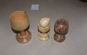 The ringed goblet won a commended certificate for Dave Skinner